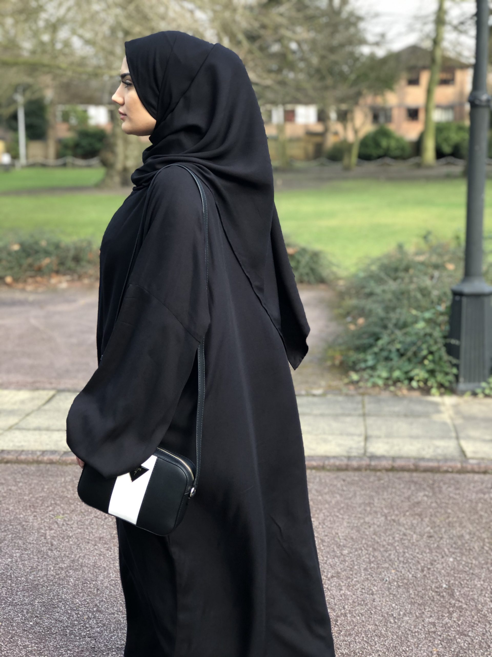 Plain Black Premium Quality Abaya/prayer dress/UK seller 